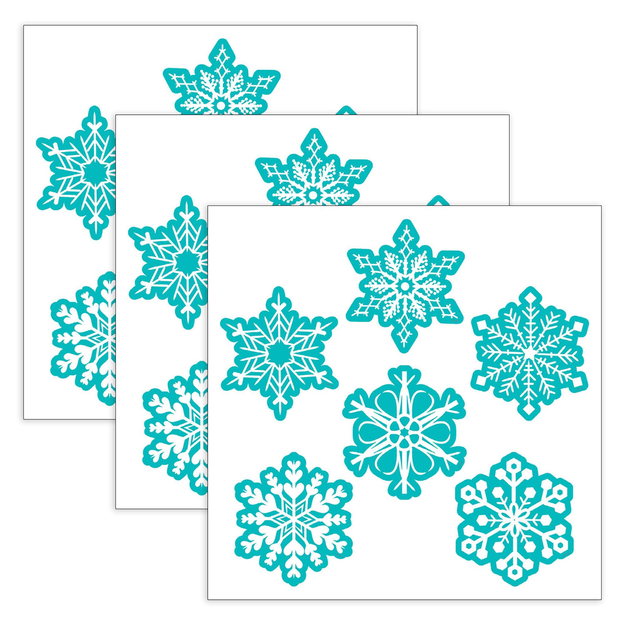 Creative Teaching Press® 6" Snowflakes Designer Cut-Outs, 3 Packs of 36